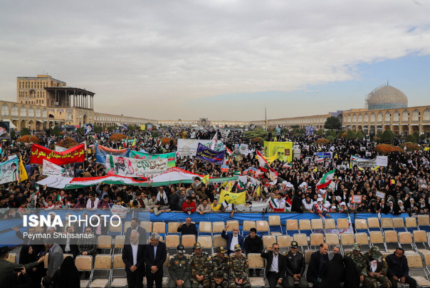 مراسم راهپیمایی روز ۱۳ آبان در اصفهان