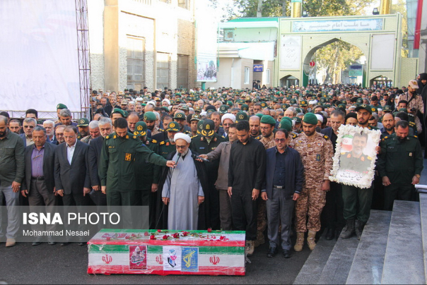 تشییع پیکر سردار شهید حمید مازندرانی، فرمانده سپاه نینوا استان گلستان