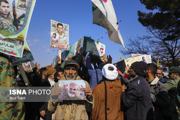 استقبال از پیکر ۲ شهید مدافع حرم و شهید حسین دهقانی در کرمان