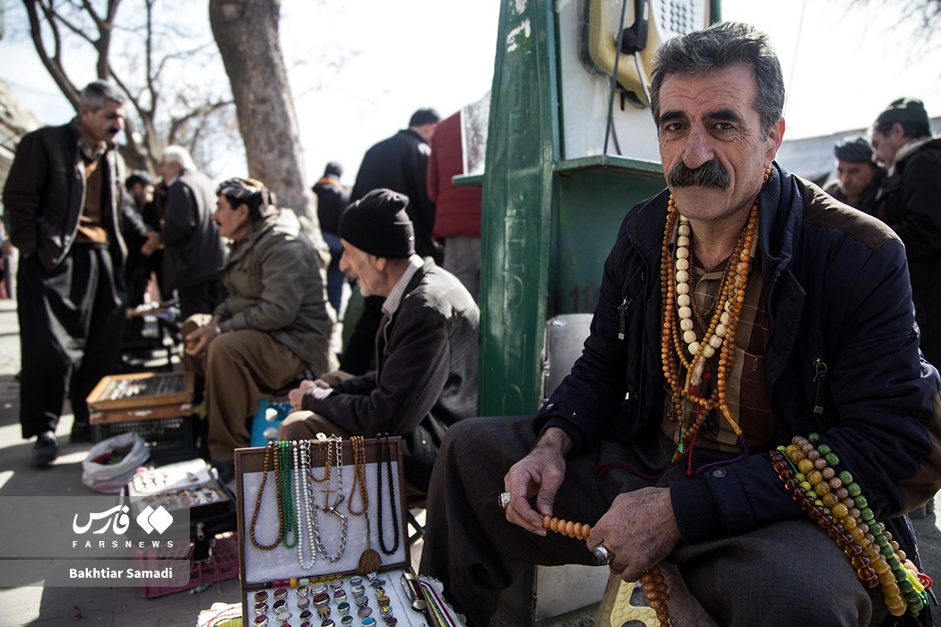 بازار دستفروشان خیابان انقلاب سنندج