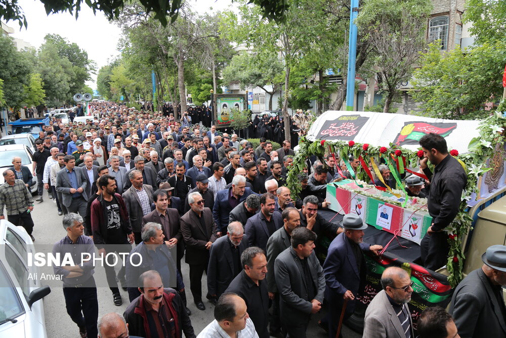 تشییع پیکر امیرسرتیپ دوم علی پیری از شهدای مدافع وطن در اردبیل
