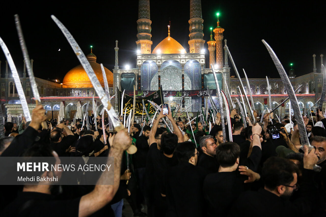 دسته عزاداری مشق شمشیر نجفی های مقیم قم