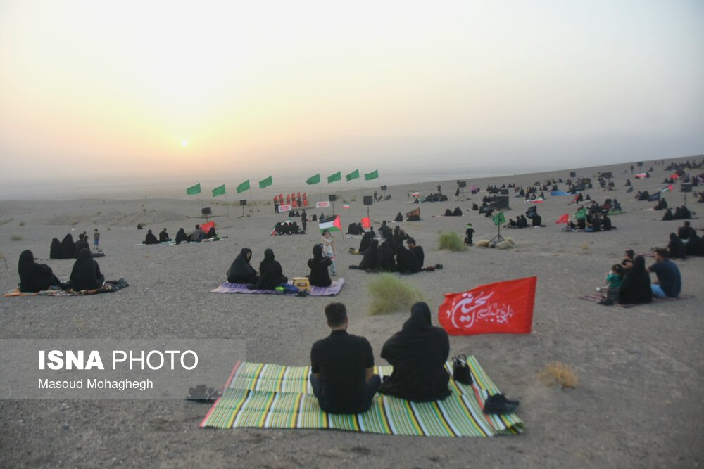 آیین عزاداری در صحرا _ سمنان