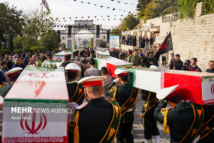 آئین استقبال از شهدای گمنام در شیراز