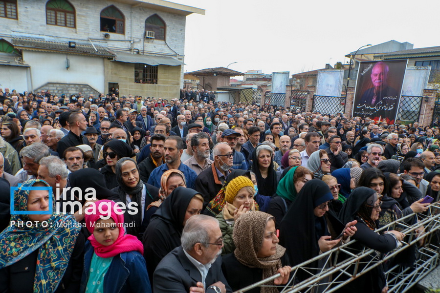 تشییع پیکر ناصر مسعودی در رشت