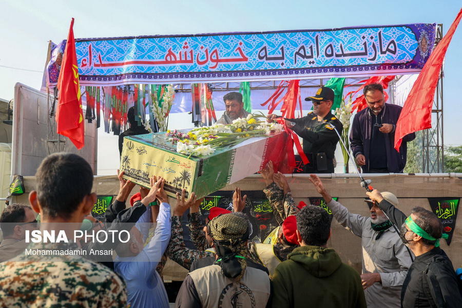 مراسم تشییع شهید گمنام - اروندکنار