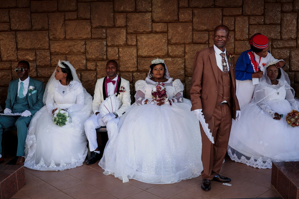 مراسم عروسی دسته جمعی در آفریقای جنوبی