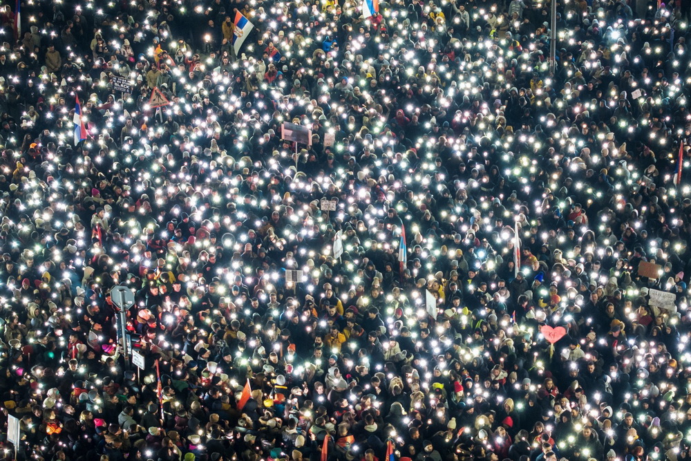 تظاهرات در صربستان