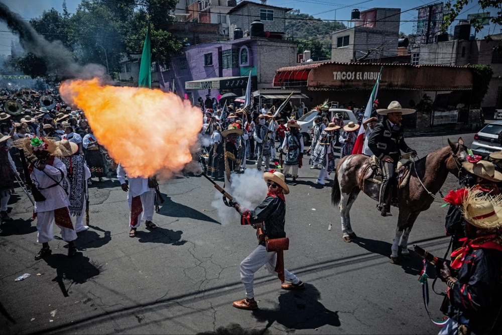 بازسازی نبرد های تاریخی در مکزیک