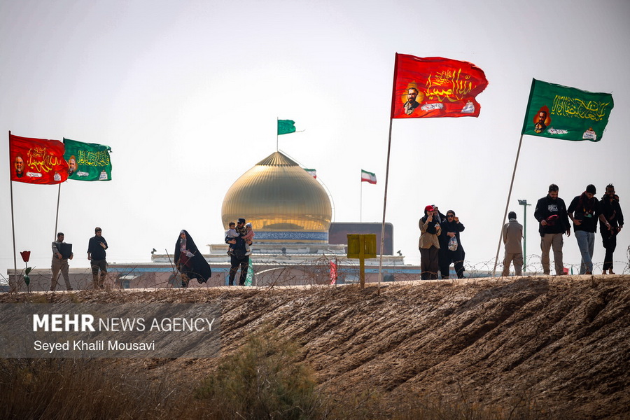 راهیان نور در یادمان شهدای طلائیه