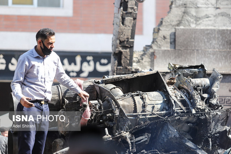 حادثه سقوط بالگرد در درچه اصفهان