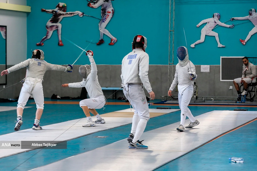 تمرین تیم ملی شمشیربازی جوانان ایران